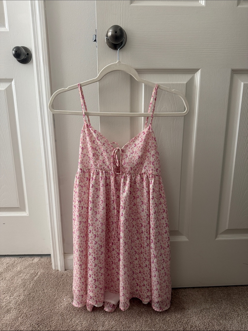 American Thread Floral Spaghetti Strap Sundress- size Medium